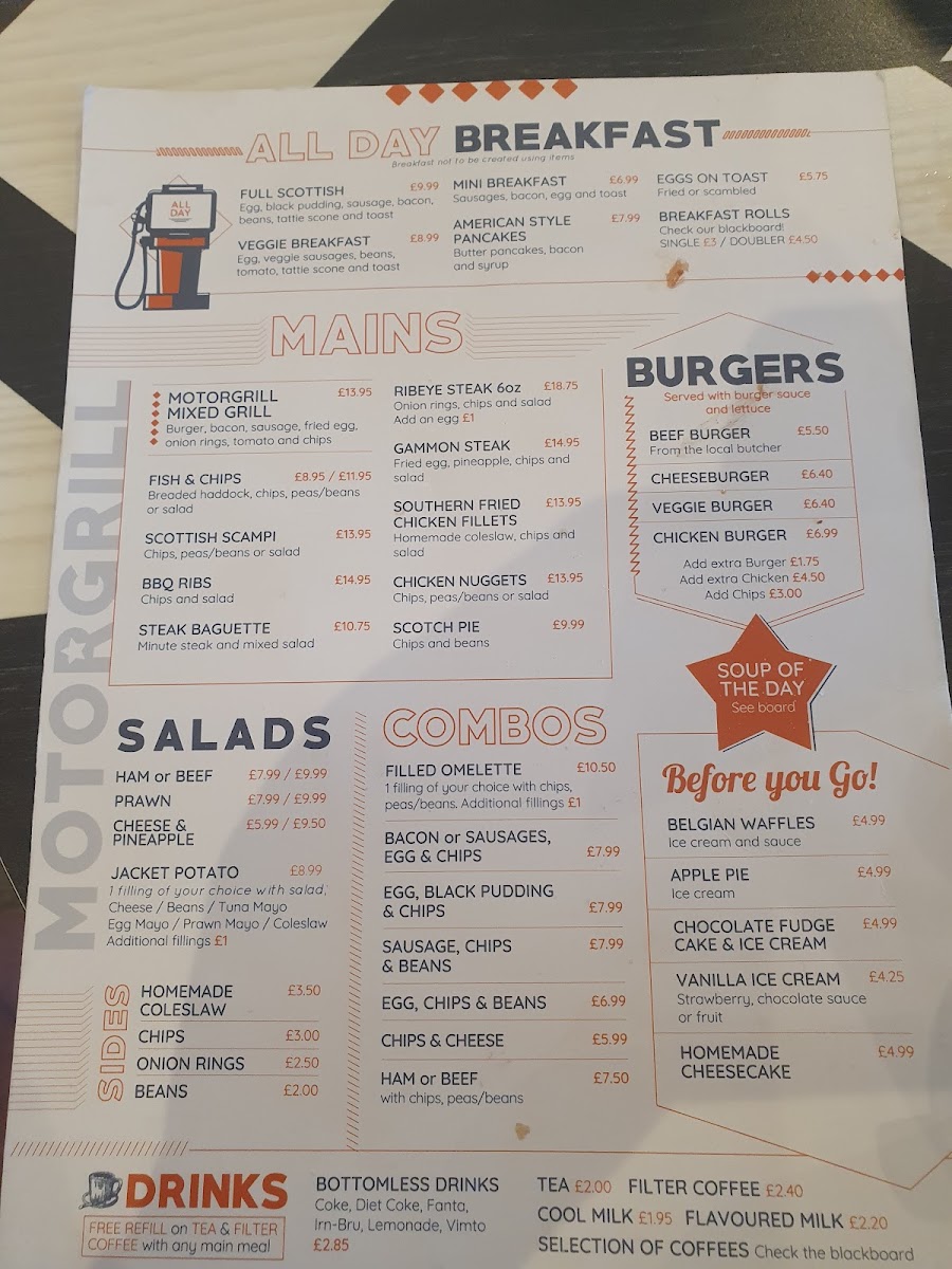 Motorgrill Menu - Image 1